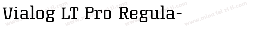 Vialog LT Pro Regula字体转换